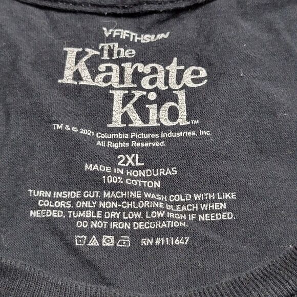 The Karate Kid Graphic Tee SS Black V Fifth Sun Vintage Logo - Size 2XL - Picture 4 of 4